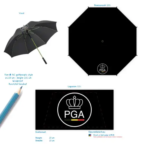 Umbrella with logo
